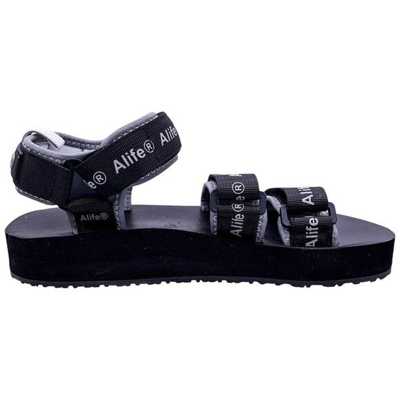 Alife Reflective Logo Dad Sandal Mars Black Gray Unisex Size Women's 7.5 Men's 6 - Picture 6 of 10